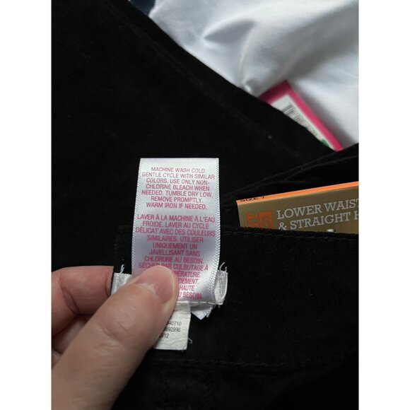 Xhilaration Target Black Velvet Like Skinny Pants Low Rise Size Junior's 7 NWT - Picture 11 of 12